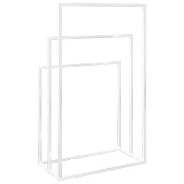 vidaXL Fristående handdukshängare vit 48x24x79 cm järn - Handdukshängare