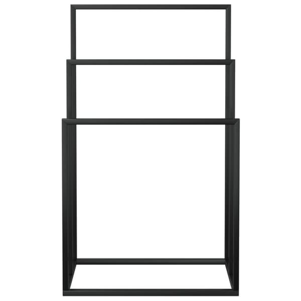 vidaXL fritstående håndklædeholder 48x24x79 cm jern sort -  Håndklædeholdere