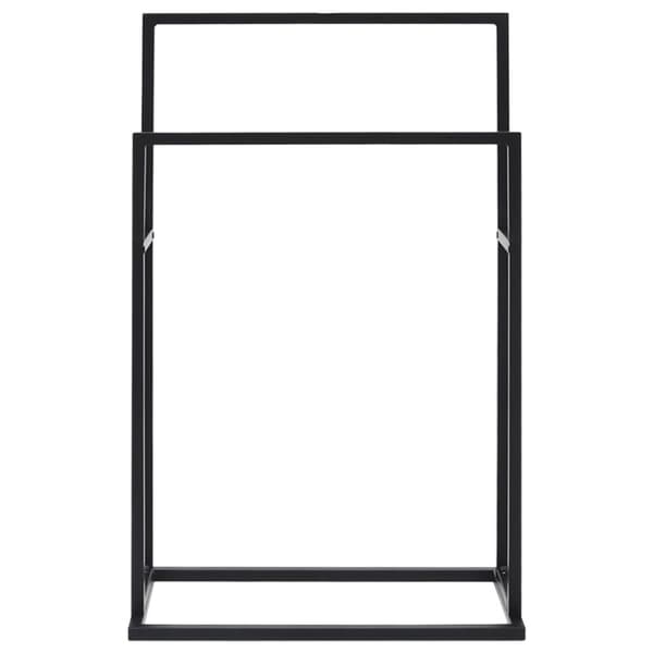 The Living Store fritstående håndklædeholder 48x24x78,5 cm jern sort -  Håndklædeholdere