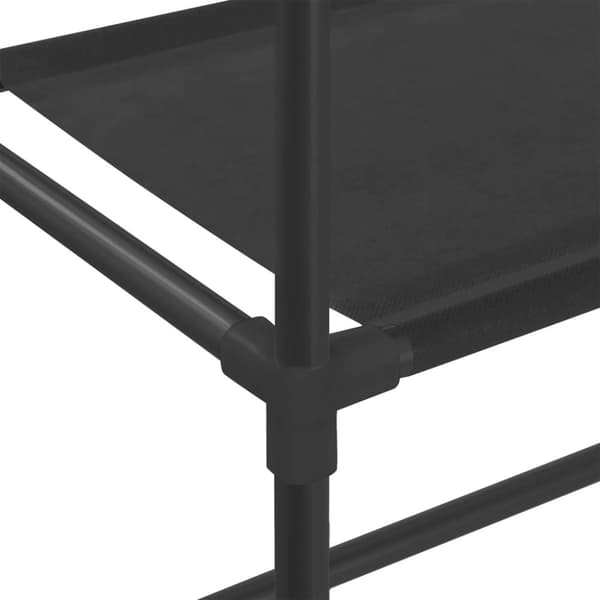 The Living Store opbevaringsstativ med 2 hylder 69x28x143 cm jern sort -  Håndklædeholdere