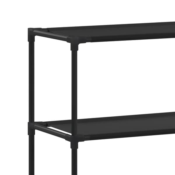 The Living Store opbevaringsstativ med 2 hylder 69x28x143 cm jern sort -  Håndklædeholdere