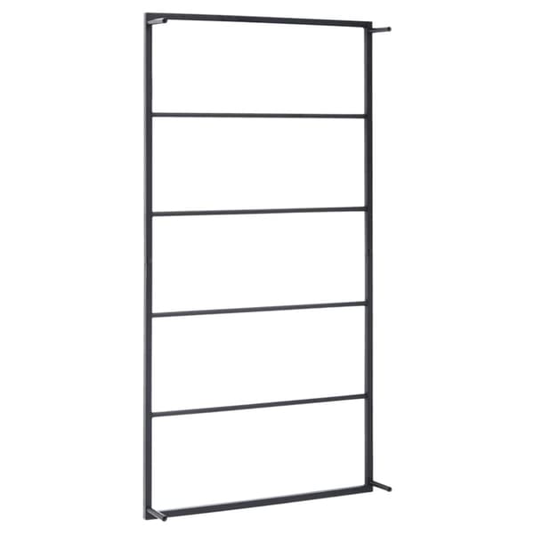 The Living Store håndklædeholder 60x10x116 cm stål sort -  Håndklædeholdere