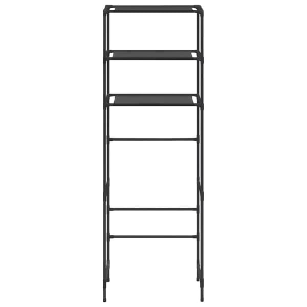 The Living Store opbevaringsstativ med 3 hylder 53x28x169 cm sort -  Håndklædeholdere