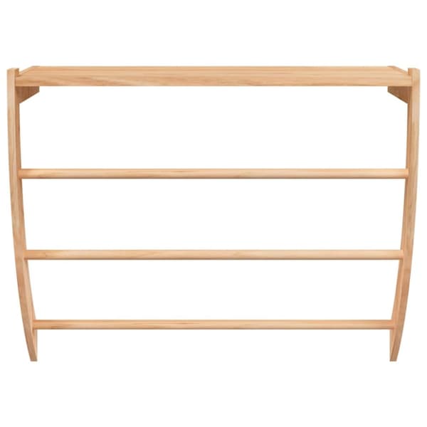 The Living Store håndklædeholder 60x25,5x49 cm massivt valnøddetræ - Håndklædeholdere