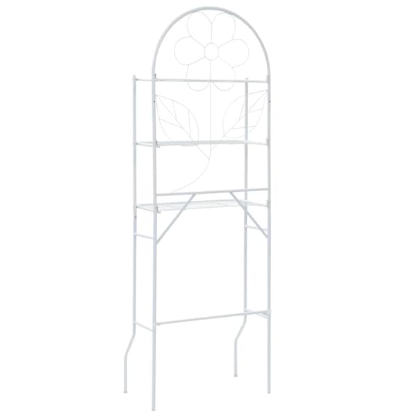 Badeværelsesstativ 60x33x174 cm hvid - Stativ - Stativer - Home & Living