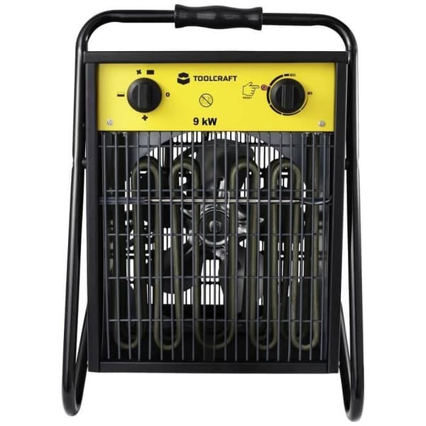 TOOLCRAFT TO-8578338 Byggplats värmefläkt 9000 W svart/gul
