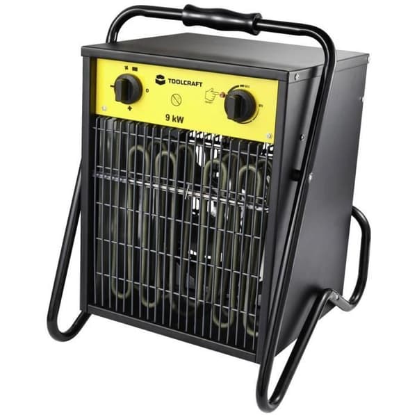 TOOLCRAFT TO-8578338 Byggplats värmefläkt 9000 W svart/gul