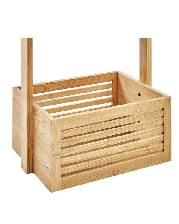 Hylla för Badrum Bambu Ljus Bambu 3 Hyllplan Förvaring Minimalistisk Stil Badrum Toalett