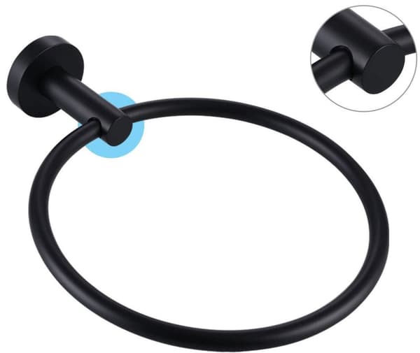 Badeværelseshylde RING 332915A MIST 05 Sort