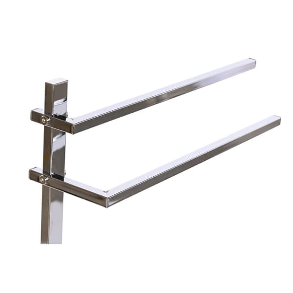 Handdukshängare golvmodell DKD Home Decor Silvrig MDF Stål (45 x 21 x 80 cm)