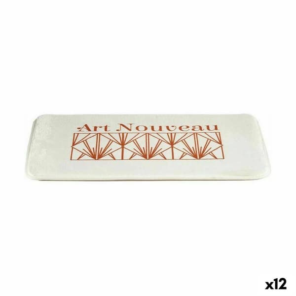 Badrumsmatta Berilo Art Nouveau Vit Brons 40 x 1,5 x 60 cm (12 antal)