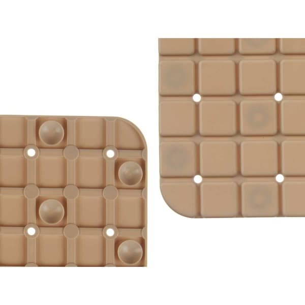 Halkfri duschmatta Berilo BM509S - 316 Beige PVC 50,3 x 50,3 x 0,7 cm Ramar (6 antal)