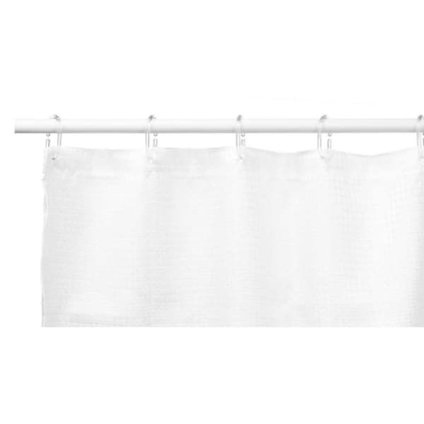 Duschdraperi Berilo SC-POLY-UD1-WHITE Vit Polyester 180 x 180 cm Poäng (12 antal)