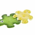 Miniatyrbillede 2 af 2: Bademåtte DKD Home Decor 11,5 x 1 x 10 cm Grøn Gul Børns Skildpadde PVC 10 cm (2 enheder)