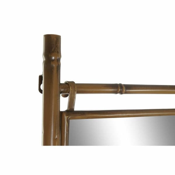 Fritstående håndklædestativ DKD Home Decor Spejl Metal Sennep (55 x 3 x 190 cm)