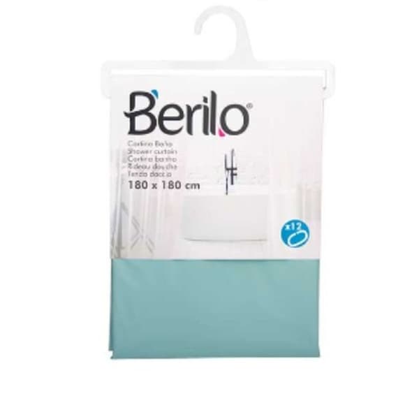Brusebadsforhæng Berilo SC-MIX-01-GREEN Grøn Polyetylen EVA 180 x 180 cm (12 enheder)