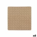 Miniatyrbilde 1 av 3: Sklisikker dusjmatte Berilo BM509S - 316 Beige PVC 50,3 x 50,3 x 0,7 cm Rammer (6 enheter)