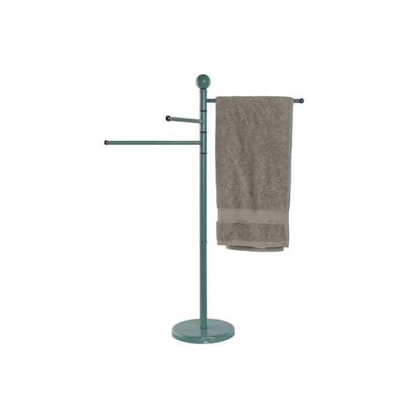 Frittstående Håndklhylle Home ESPRIT Beige Turkis Metall 43 x 22 x 90 cm 2 enheter