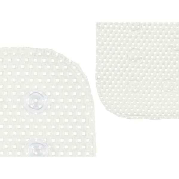 Luistamaton suihkumatto Berilo BM814-4070 - 317 Valkoinen PVC 69,3 x 40 x 1 cm (6 osaa)