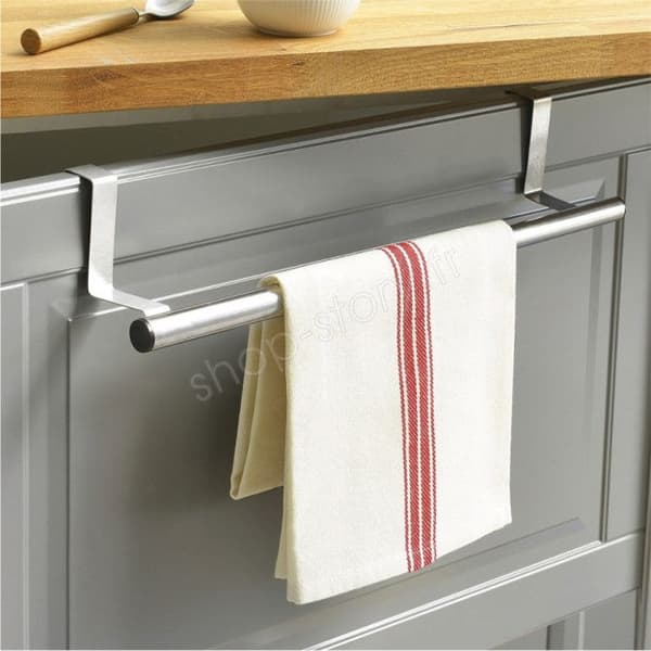 Porte-Torchons och Servietter - SHOP-STORY - TOWLDER - Kromat stål - Justerbar 25 till 40 cm - Modern design