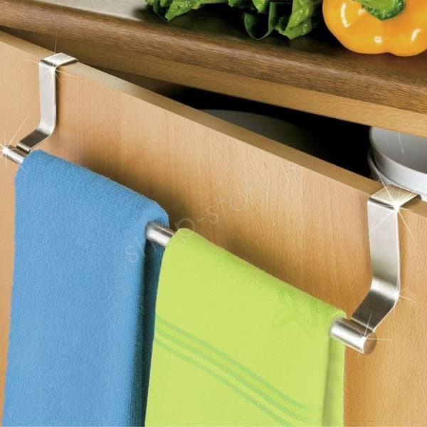 Porte-Torchons och Servietter - SHOP-STORY - TOWLDER - Kromat stål - Justerbar 25 till 40 cm - Modern design