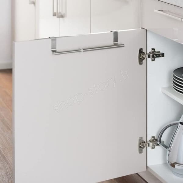 Porte-Torchons och Servietter - SHOP-STORY - TOWLDER - Kromat stål - Justerbar 25 till 40 cm - Modern design
