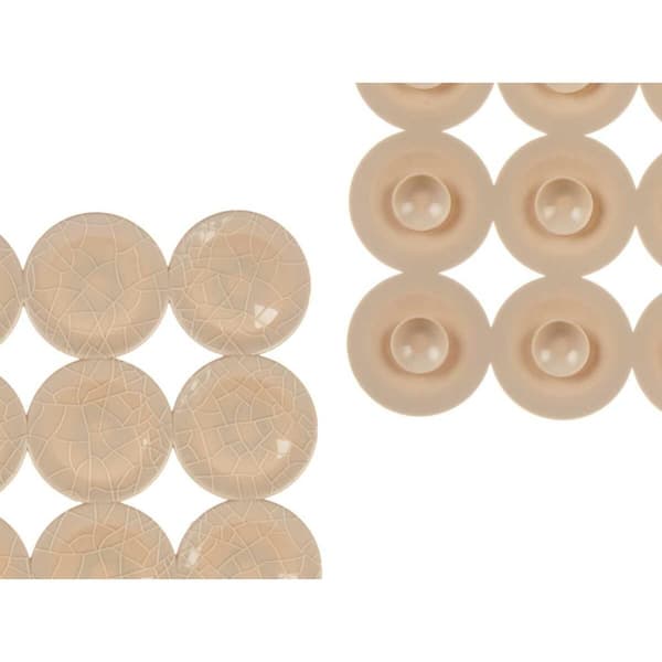 Luistamaton suihkumatto Berilo 90980 Beige PVC 54 x 54 x 1 cm (6 osaa)
