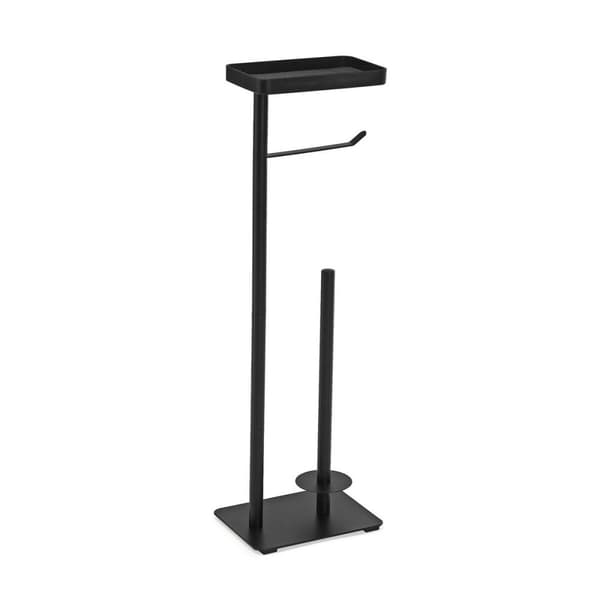 Toalettrullehållare Versa Lilia Svart 15 x 65 x 20 cm