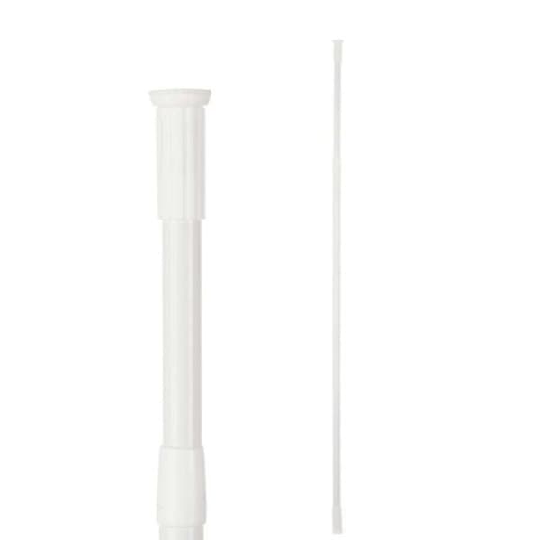 Utdragbar stång Berilo B0638 110-200CM Vit Aluminium 200 x 2,2 x 2,2 cm För dusch (18 antal)
