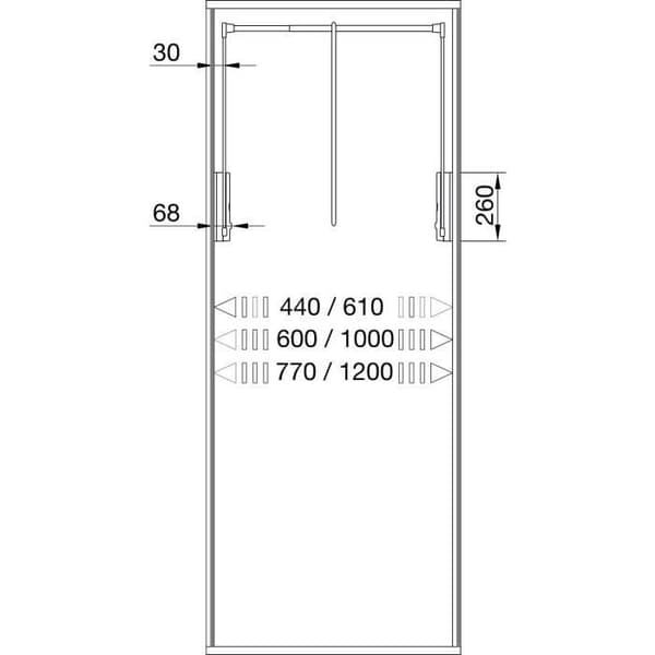 Servetto SE08LA GA0 Junior H 850, KB 770-1200mm Dragkraft 10KG, KS Grå-Silvergrå