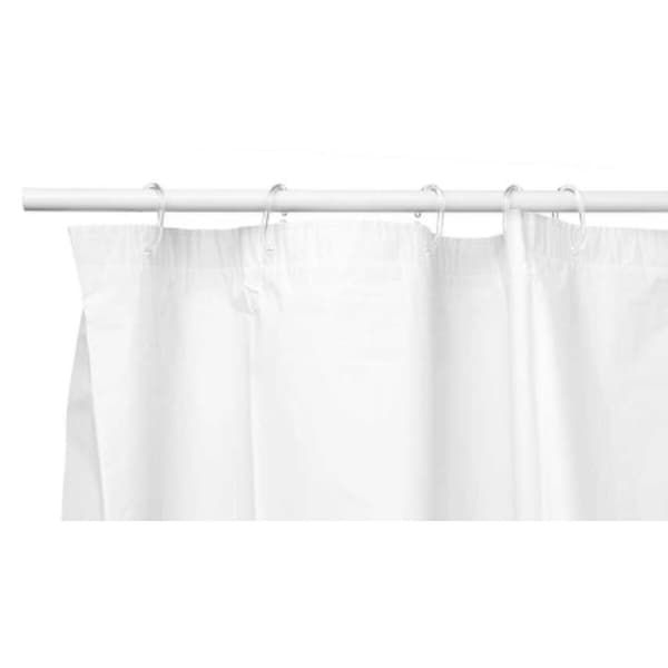 Brusebadsforhæng Berilo 89375 Hvid Polyetylen EVA 180 x 180 cm (12 enheder)