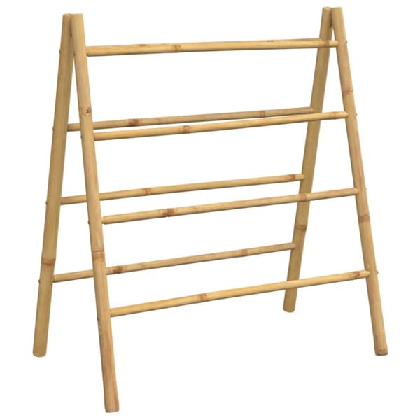 Dubbel handduksstege med 4 stegpinnar 90x50x100 cm bambu