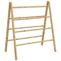 Miniatyrbild 2 av 2: Dubbel handduksstege med 4 stegpinnar 90x50x100 cm bambu