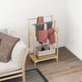 Miniatyrbild 7 av 10: Rootz Bamboo Fristående handdukstork - Handduksställ - Bambu handdukshållare - 3-bars design - Hemorganisatör - 50,5 cm x 31 cm x 90 cm