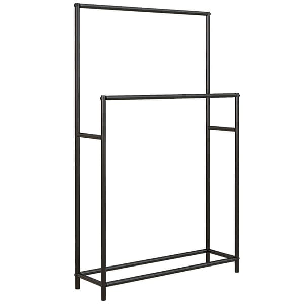Rootz stående håndklædeholder - Håndklædeholder - Badeværelsesorganisering - Metalramme - Rustbestandig - Kompakt design - 66cm x 20cm x 110cm