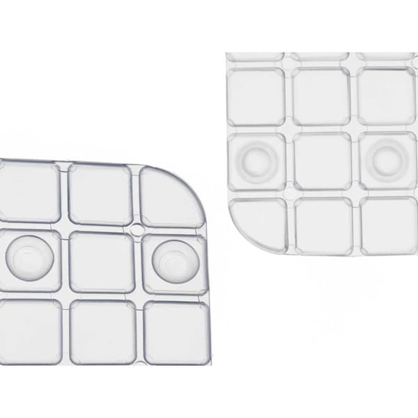 Halkfri duschmatta Ramar Transparent PVC 67,7 x 38,5 x 0,7 cm (6 antal)