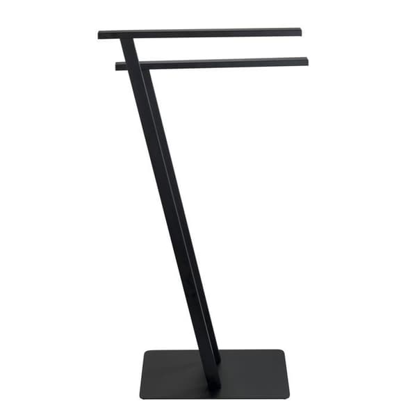 Wenko - Handdukshållare design metall Lirio - B. 20 x H. 76 cm - Svart