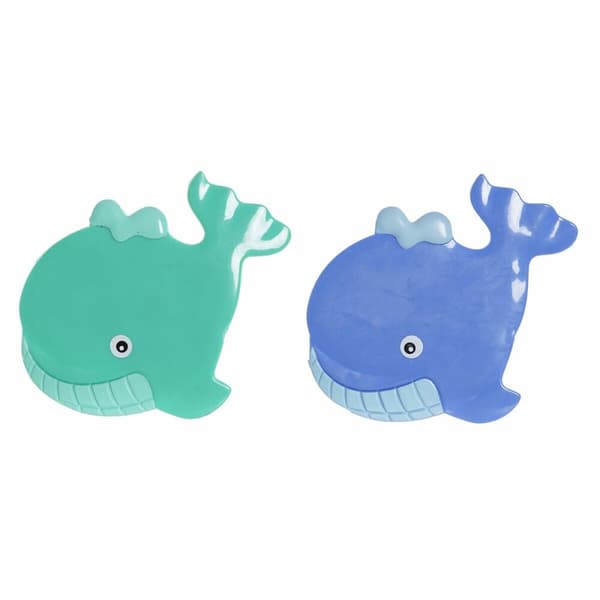 Bademåtte DKD Home Decor 11,5 x 1 x 10 cm Blå Turkisblå Børns PVC 10 cm (2 enheder)