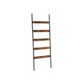 Miniatyrbild 1 av 7: Handduksställ - stege rack med stålram - industriell - brun/svart