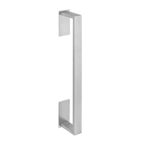 Badrum - Wenko - Handduksstång i rostfritt stål med Turbo-Loc® "Genova Shine" fäste - Silver - L 40 cm