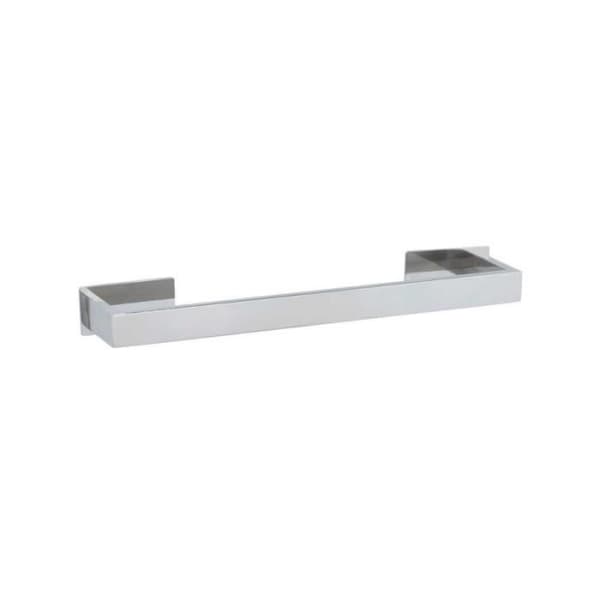 Badrum - Wenko - Handduksstång i rostfritt stål med Turbo-Loc® "Genova Shine" fäste - Silver - L 40 cm