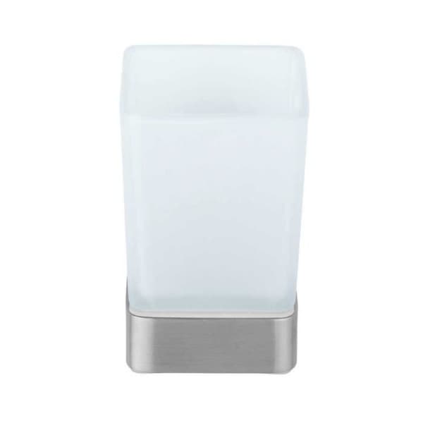 Badrum - Wenko - Glas i satin med Turbo-Loc® montering "Genova Matt" - Grå - L 6,2 x H 13,2 x P 9 cm