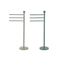 Miniatyrbillede 1 af 4: Fritstående håndklædestativ Home ESPRIT Beige Turkisblå Metal 43 x 22 x 90 cm 2 enheder