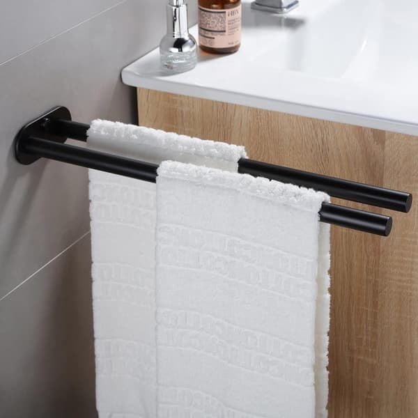 Håndklædeholder Toarmet, 304 rustfrit stål, 40 cm, børstet, korrosionsbestandig