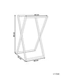 Miniatyrbilde 3 av 7: Håndklestativ Lyst tre Bambus 45 x 80 cm Frittstående Sammenleggbart 2 stenger Håndkleholder Baderom