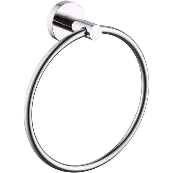 TD® Badrumstillbehör/ Handduksring i polerat rostfritt stål/ Ringhållare för badrum