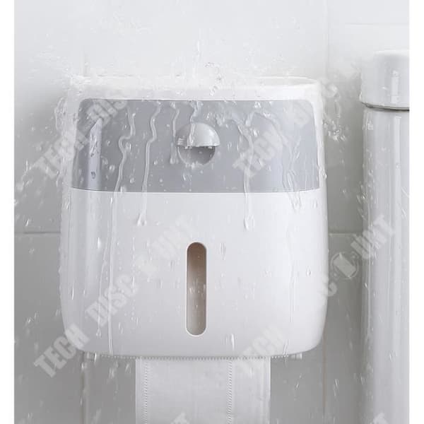 TD® Dubbellåda Tissue Box Stansfri väggmonterad plastförvaringslåda