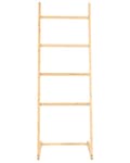 Miniatyrbillede 4 af 7: Håndklædestang lys bambus 40 x 114 x 33 cm 4 spoler stige minimalistisk stil