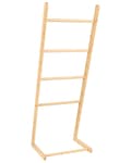Miniatyrbillede 5 af 7: Håndklædestang lys bambus 40 x 114 x 33 cm 4 spoler stige minimalistisk stil