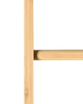 Miniatyrbillede 6 af 7: Håndklædestang lys bambus 40 x 114 x 33 cm 4 spoler stige minimalistisk stil